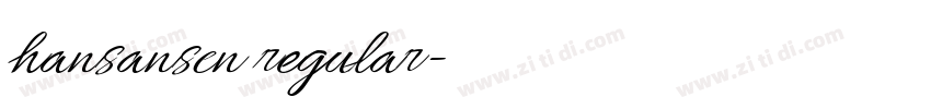 hansanscn regular字体转换 hansanscn regular字体转换